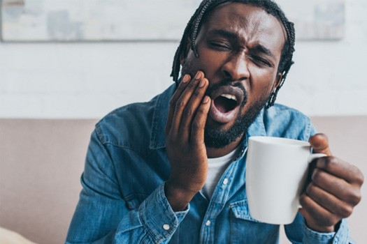 A man with a toothache near Westlake