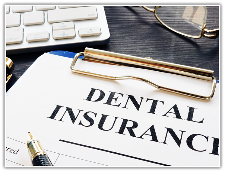 Close up of dental insurance form on clipboard