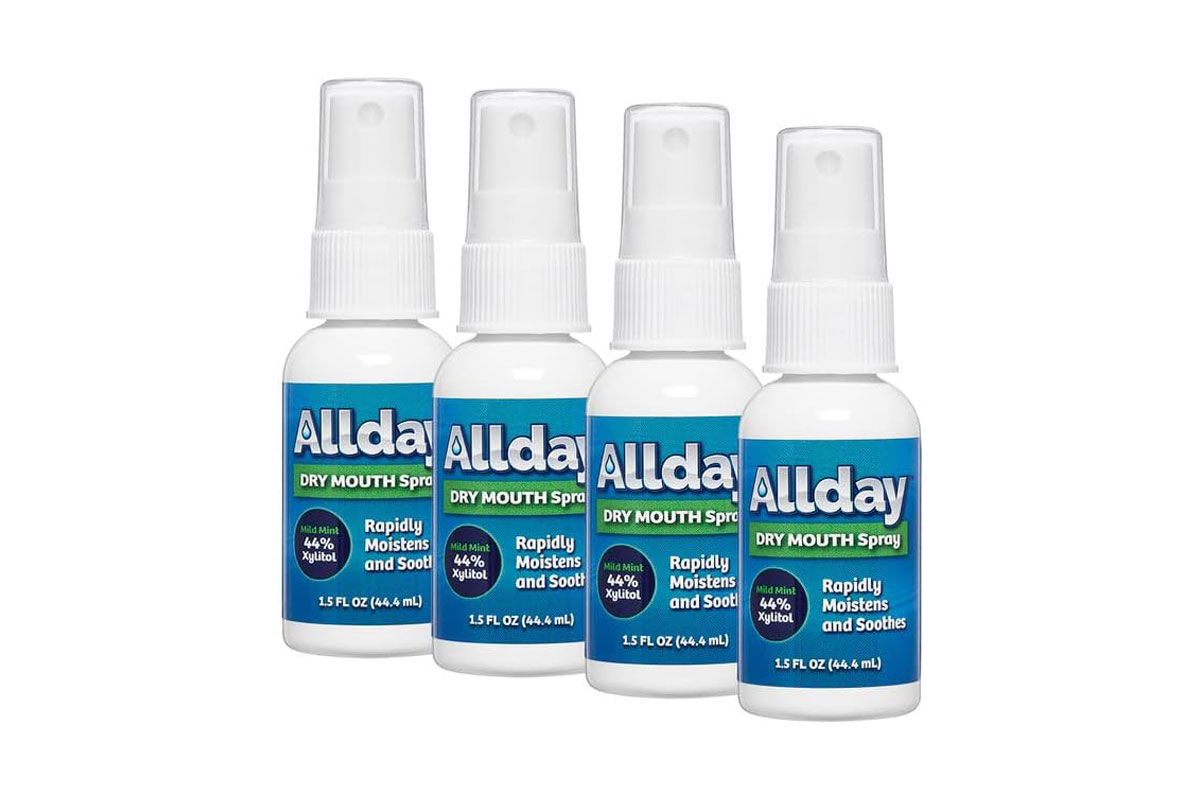 Four bottles of Allday Dry Mouth Spray