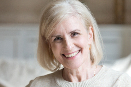 Woman smilling