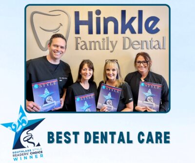 Southlake Style Readers' Choice Winner of Best Dental Care for Hinkle Family Dental.